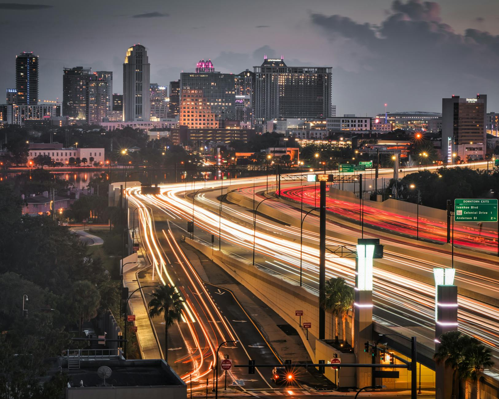 time lapse of cars on the road