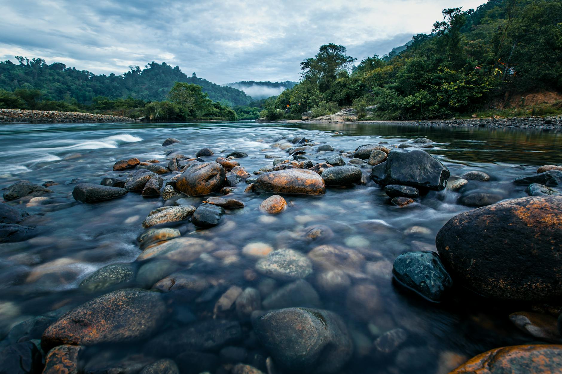 photo of a rocky river
