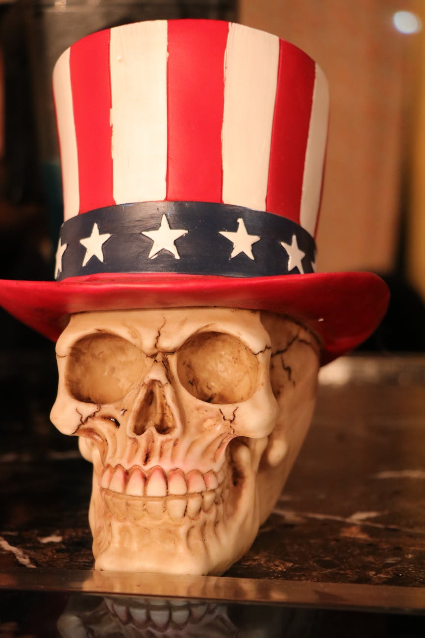 skull with hat